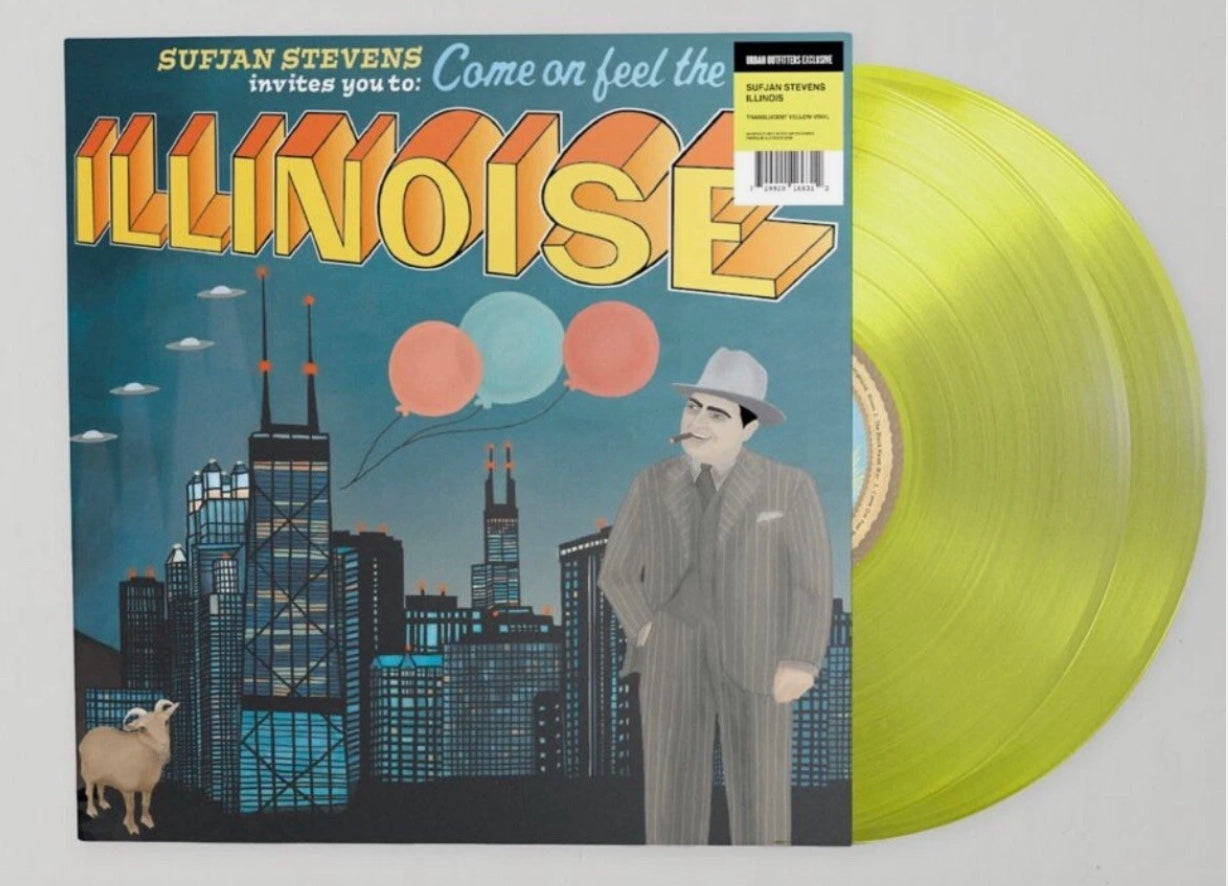 2discs LP Sufjan Stevens Illinois AKR014 ASTHMATIC KITTY 未開封 /00660 Sufjan Stevens - Illinois - Yellow Vinyl – Asthmatic Kitty Records
