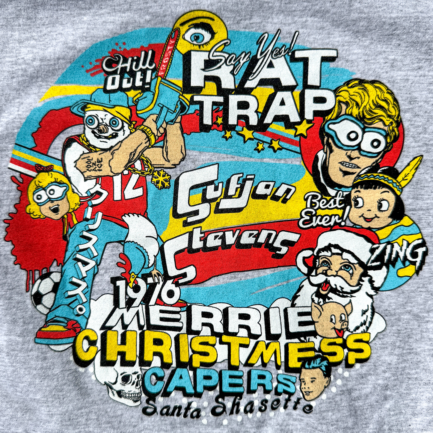 Sufjan Stevens - Silver & Gold Mock Neck Shirt