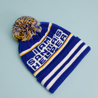 Sufjan Stevens - Worst Christmas Ever "I Am Santa's Helper" Beanie (Blue and White)