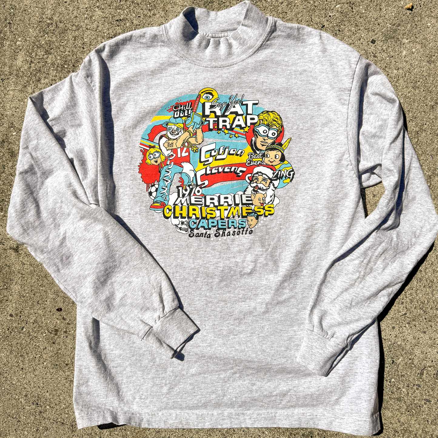 Sufjan Stevens - Silver & Gold Mock Neck Shirt