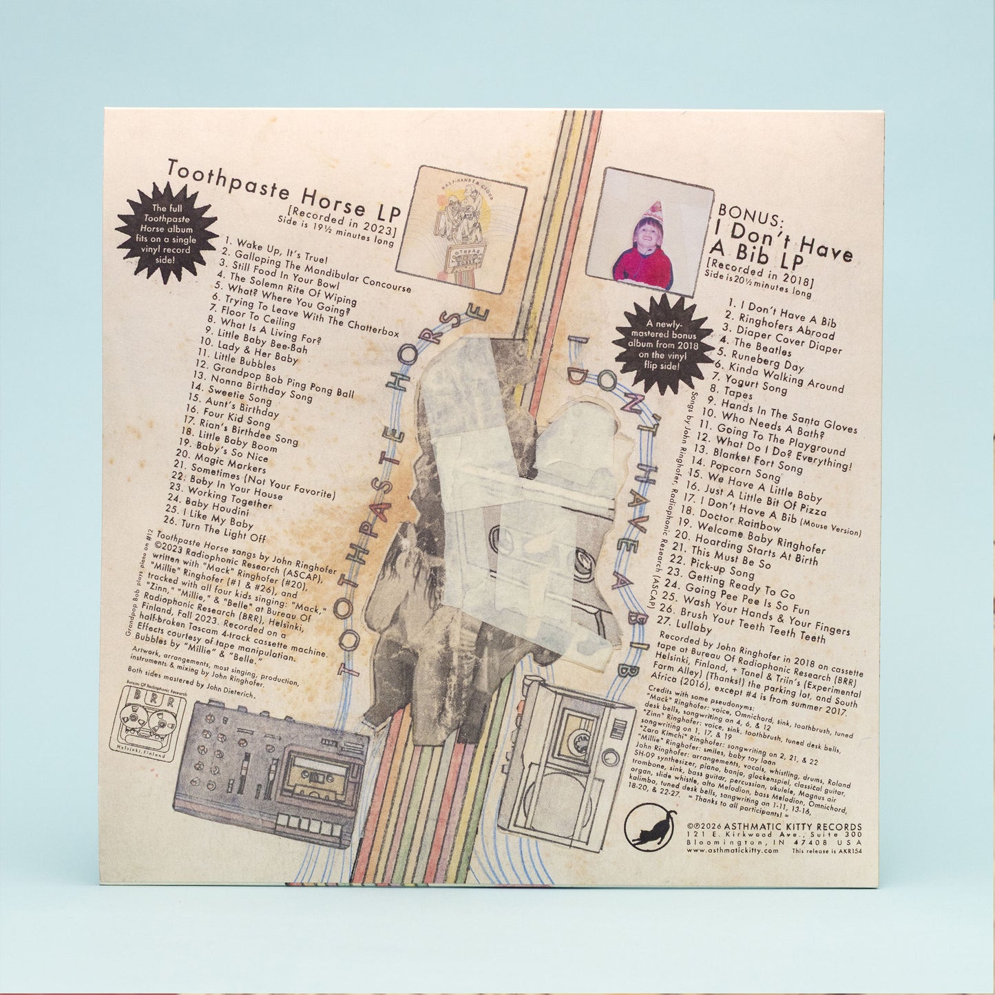 Half-handed Cloud - Toothpaste Horse / I Don't Have A Bib LP