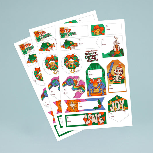 Sufjan Stevens - Worst Christmas Ever! Gift Tags 3-Pack