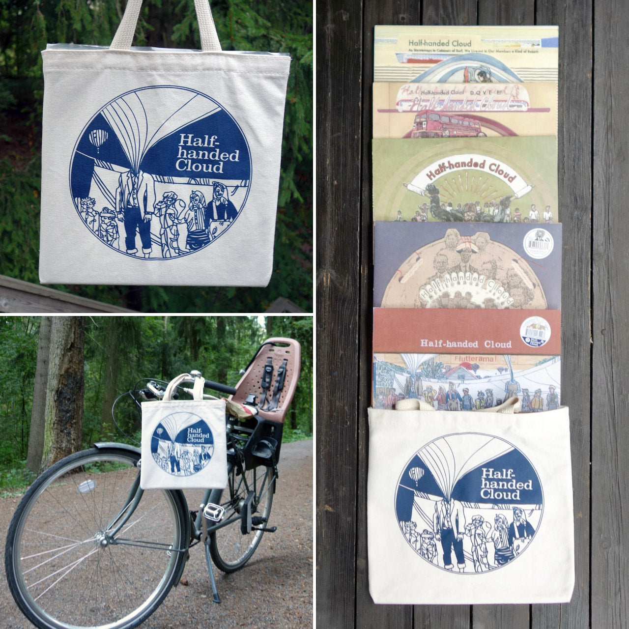 Half-handed Cloud - Flutterama Tote Bag