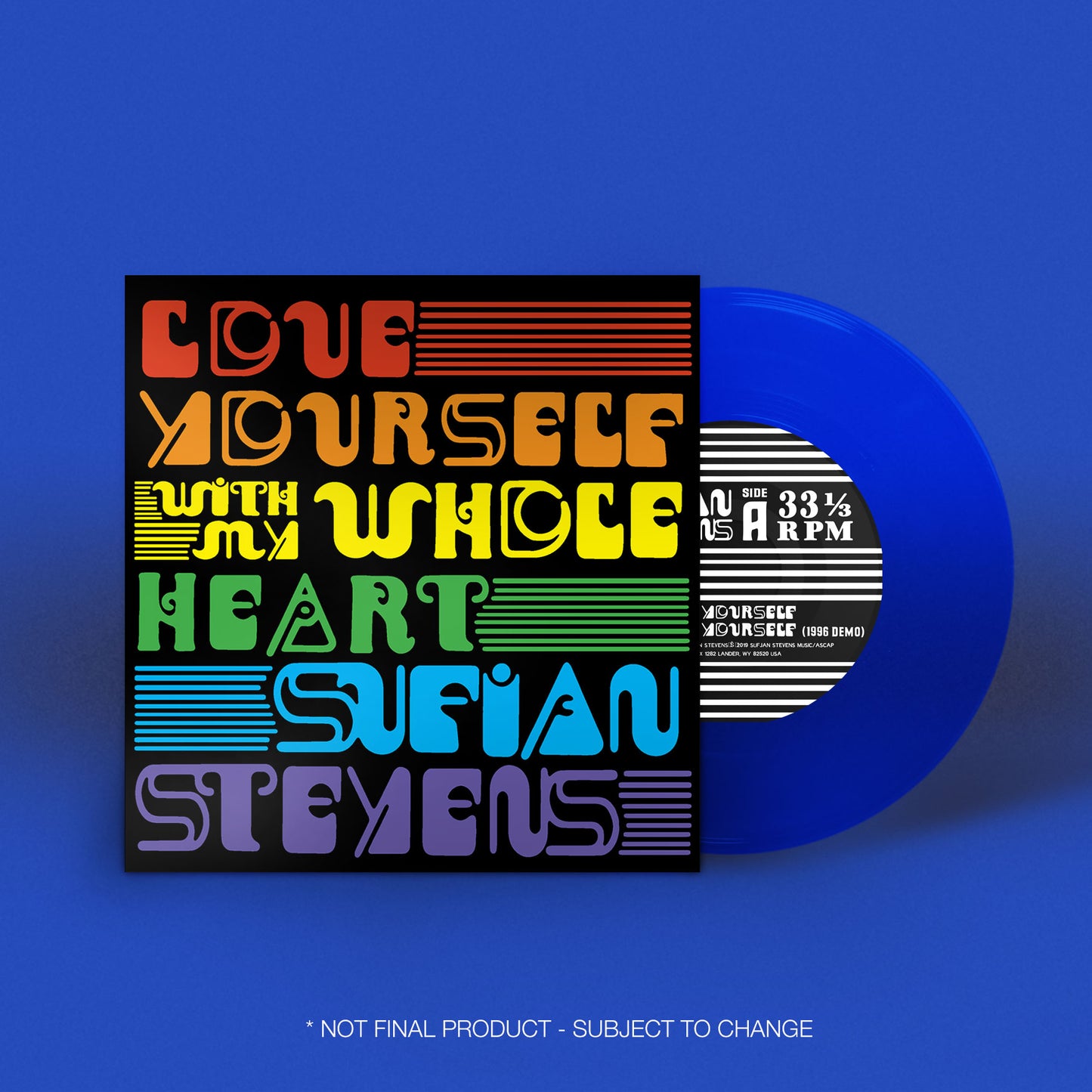 Sufjan Stevens - Love Yourself / With My Whole Heart 7-inch